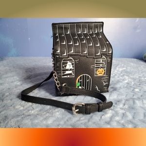 Mad Engine Haunted House Halloween Shoulder Strap purse